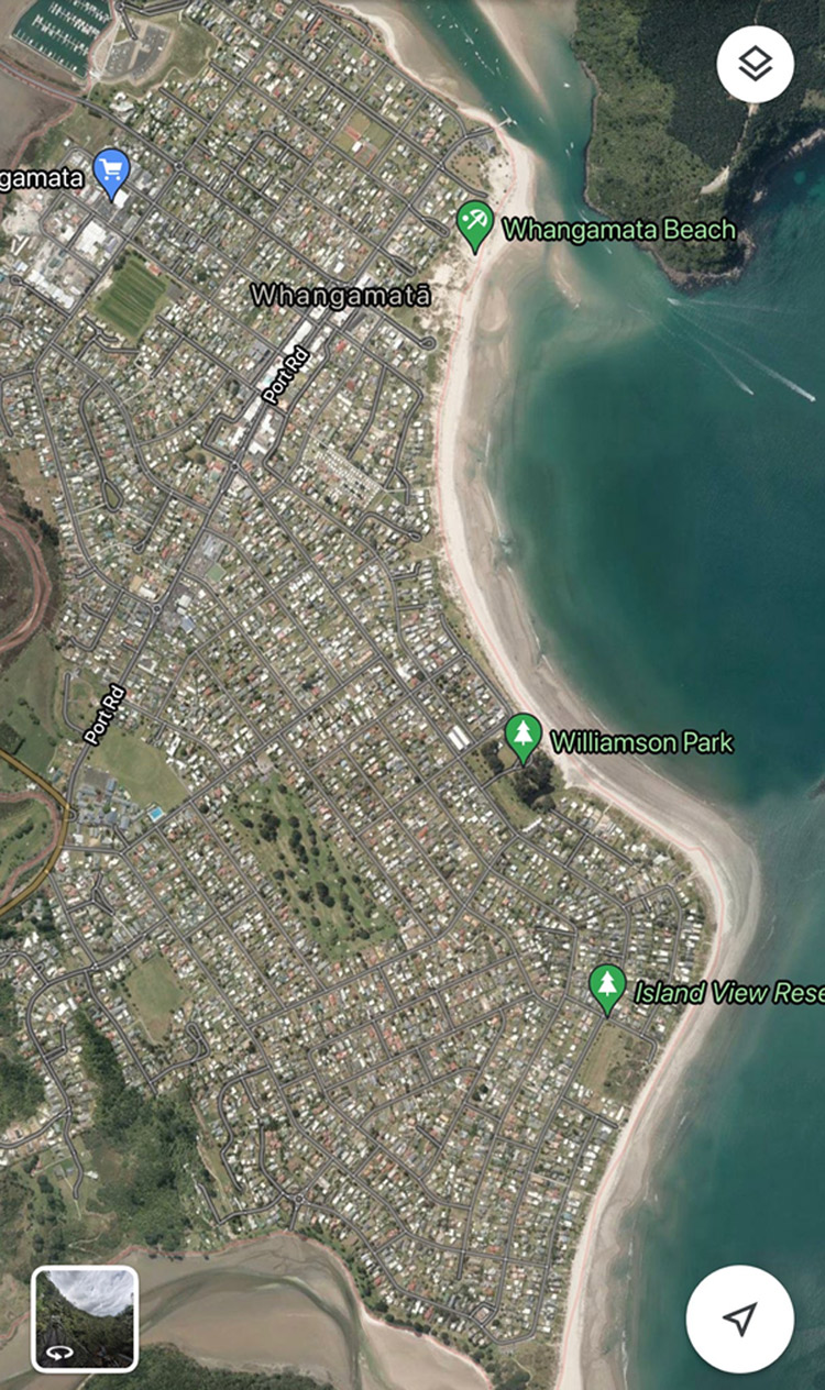 Whangamata map